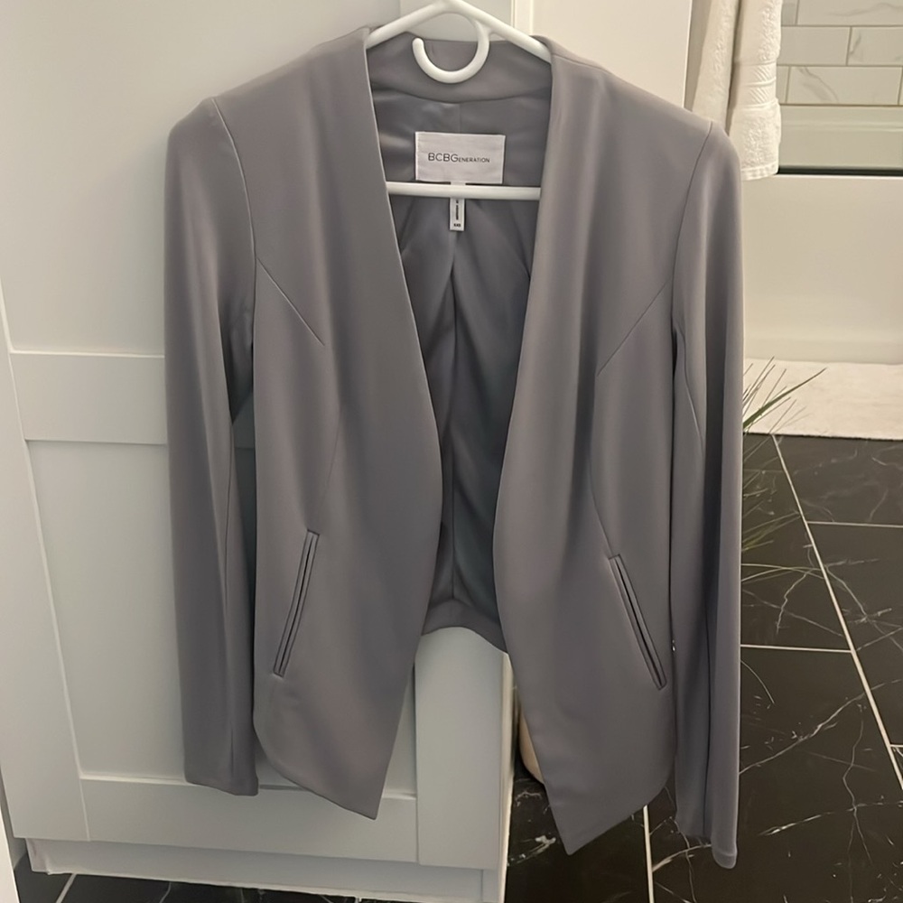 BCBG grey suit jacket